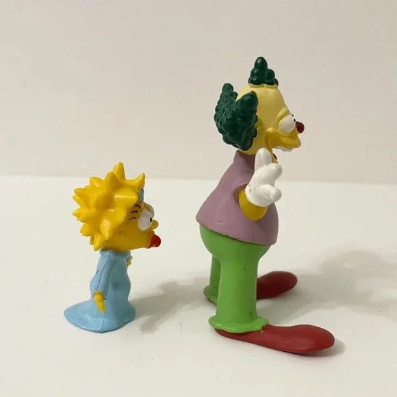 Lot of 6 The Simpsons Toys Keychains Bart Krusty the Clown Maggie Groundskeeper - Picture 16 of 16